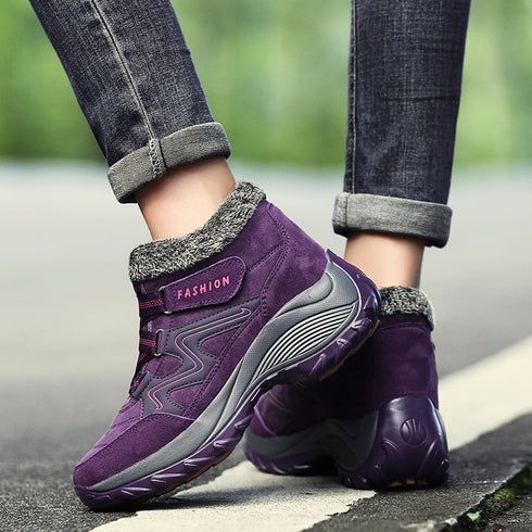 Hiking Shoes For Women Real Leather Non-Slip Outdoor Hiking Boots Trekking Shoes Waterproof Sport Sneakers Camping Sport Shoes - ROUTINE FASHION
